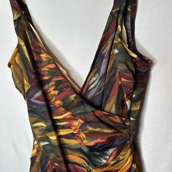 MiracleSuit Multicolor Islander Abstract One Piece Swimsuit. Size 12. - Picture 2 of 6